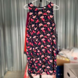 Old Navy Shift Babydoll Dress Floral Mini Sleeveless